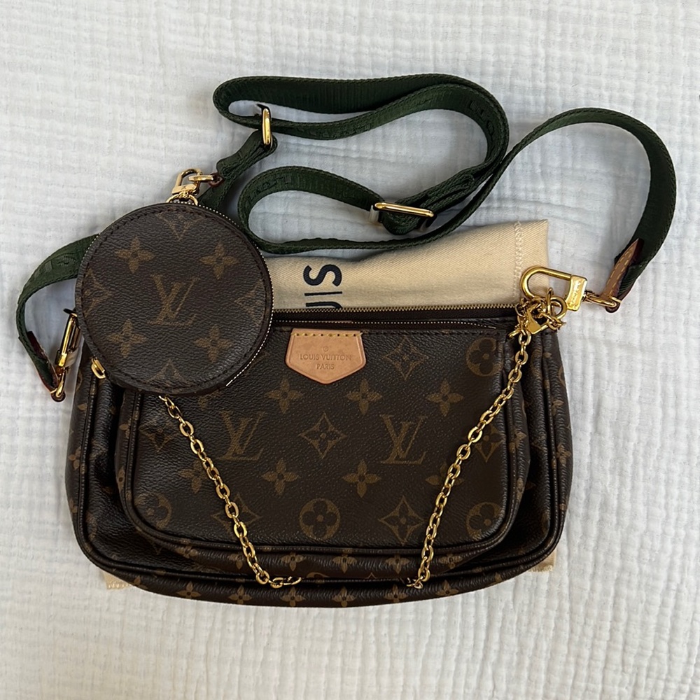 Authentic Louis Vuitton Multi Pochette Accessories Khaki